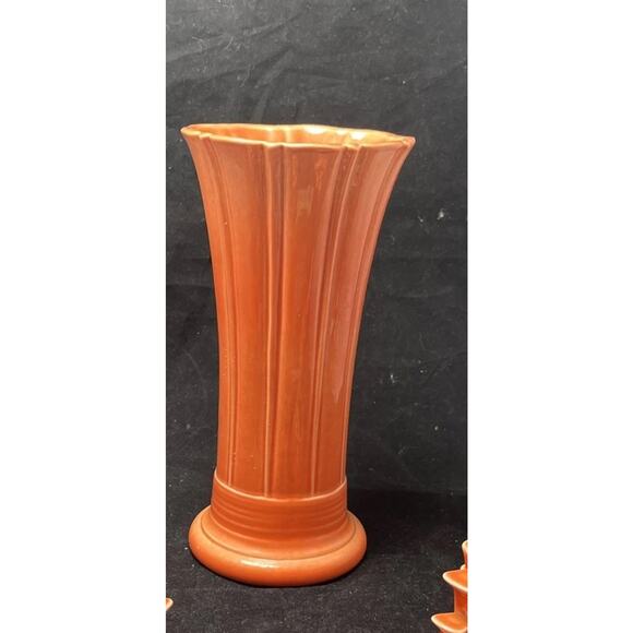 Vintage Homer Laughlin Red Fiesta Persimmons 10" Vase - Picture 1 of 9